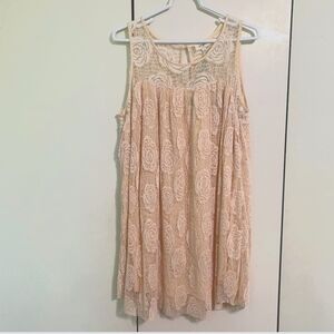Umgee Cream Lace Dress